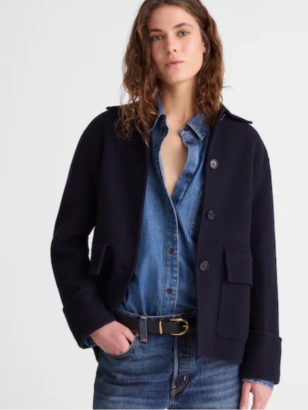 NWT Madewell Double-Faced Chore Jacket in Italian Wool Blend size M